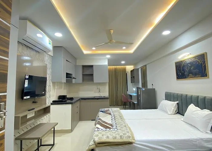 Fully Furnished Luxury Studio Flat Apartment In Jaipur Free Wifi