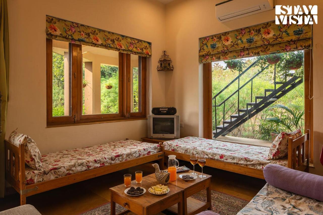 Villa Stayvista's Wildwood Canopy - Forest-view, Pet-friendly With Lawn & Indoor-outdoor Games *
