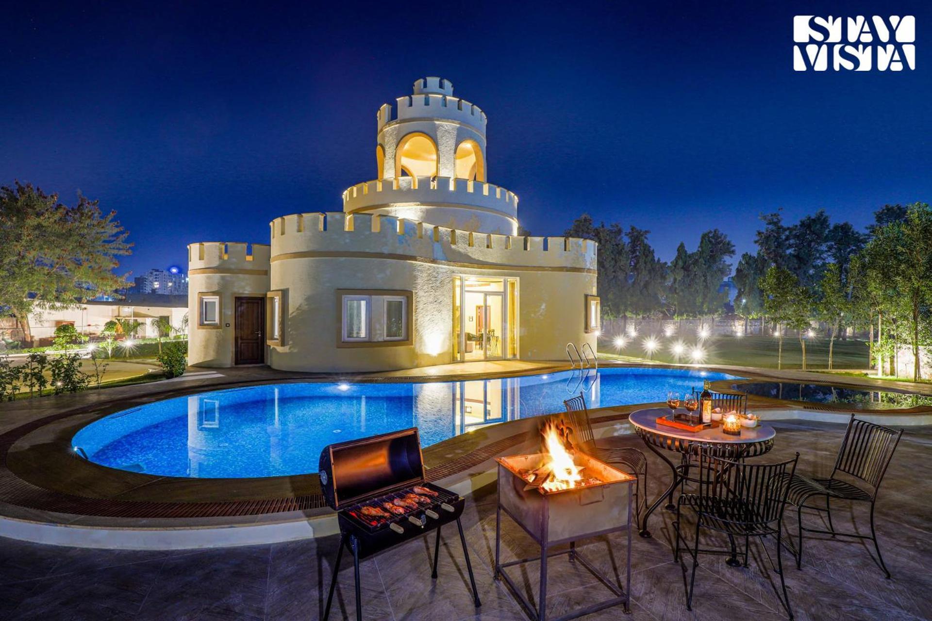 Stayvista's Mystic Castle With Terrace, Swimming Pool, Lawn With Gazebo Villa *