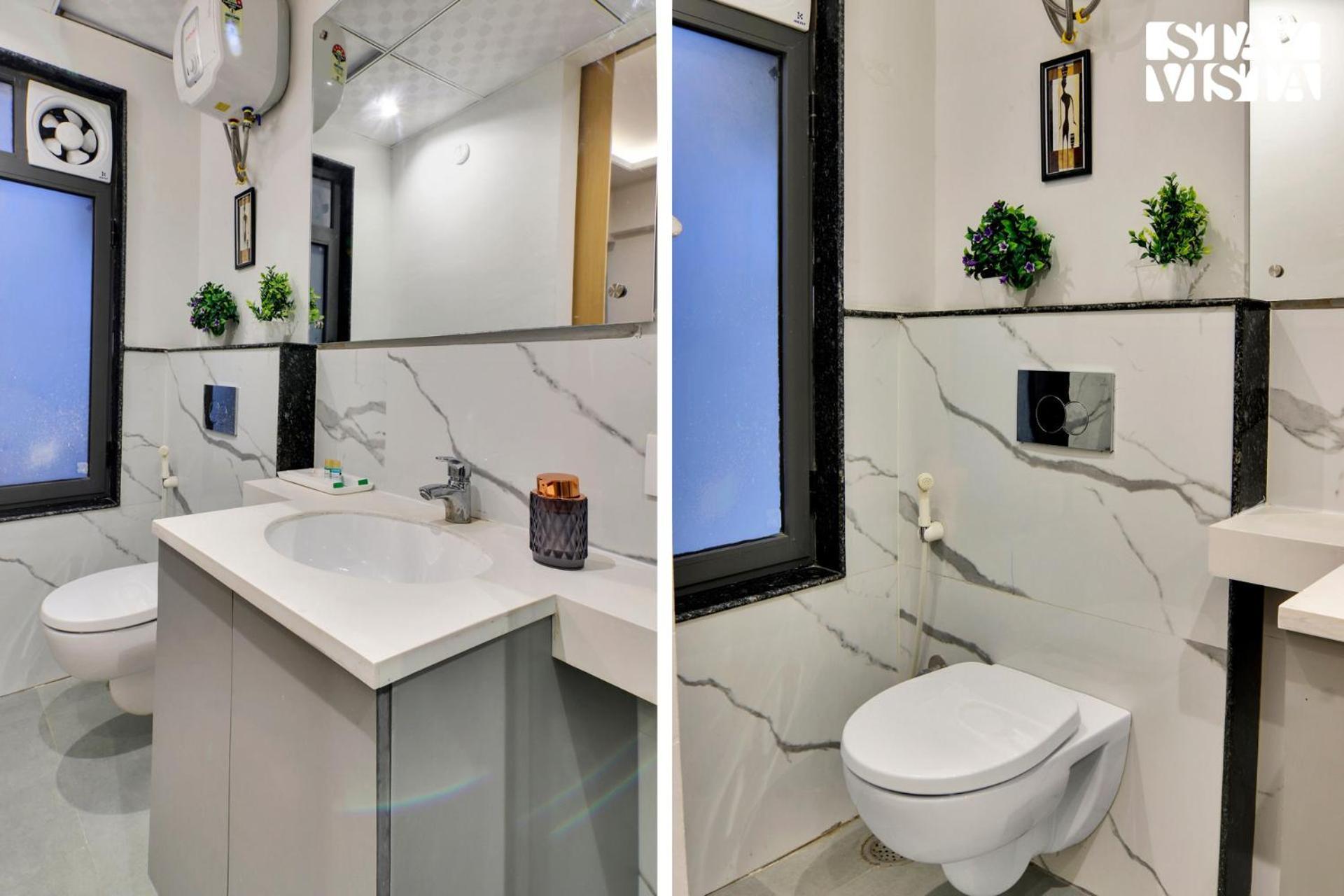 Apartment Stayvista's Skyline - Urban Oasis With Terrace, Gym & Bar