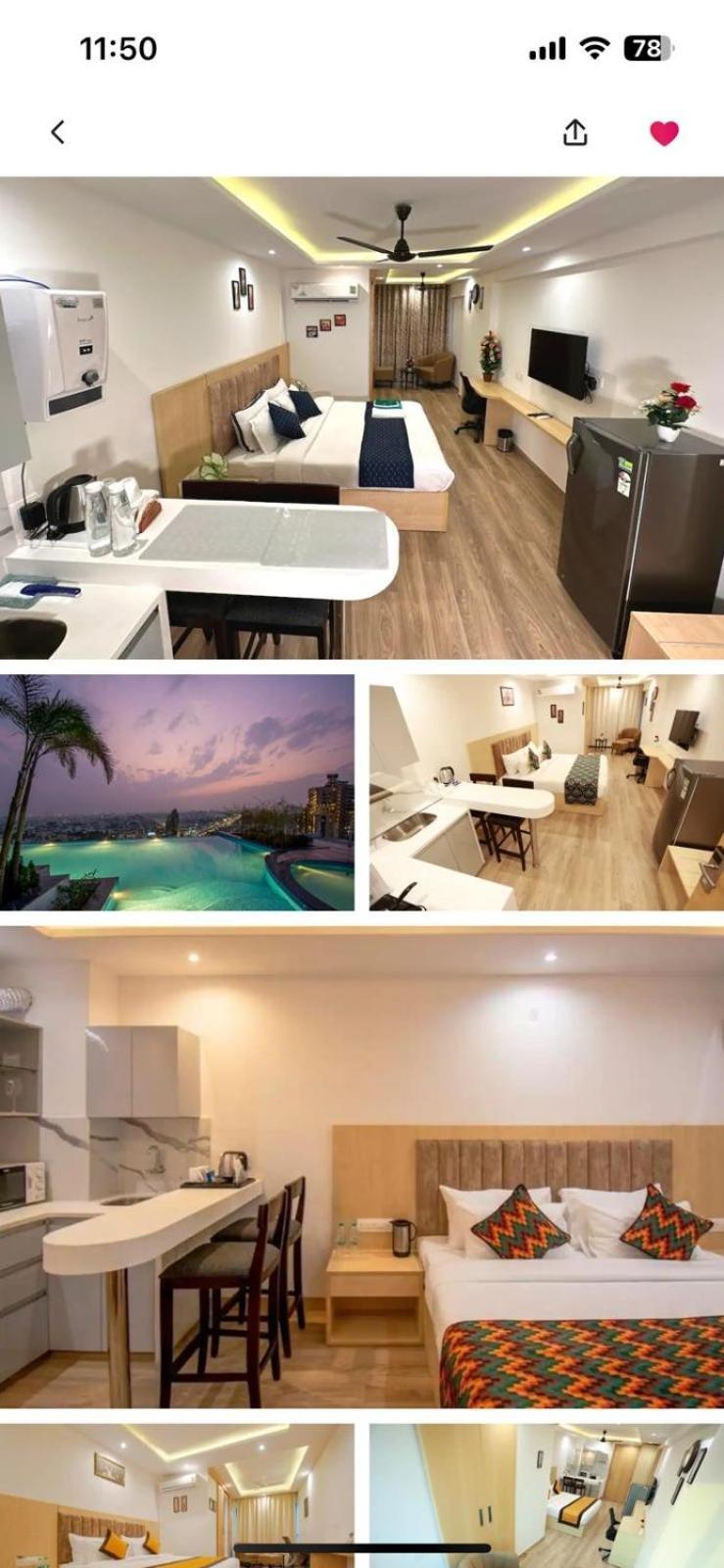 Apartmnt W Kitchenette & Infinity Pool Jaipur