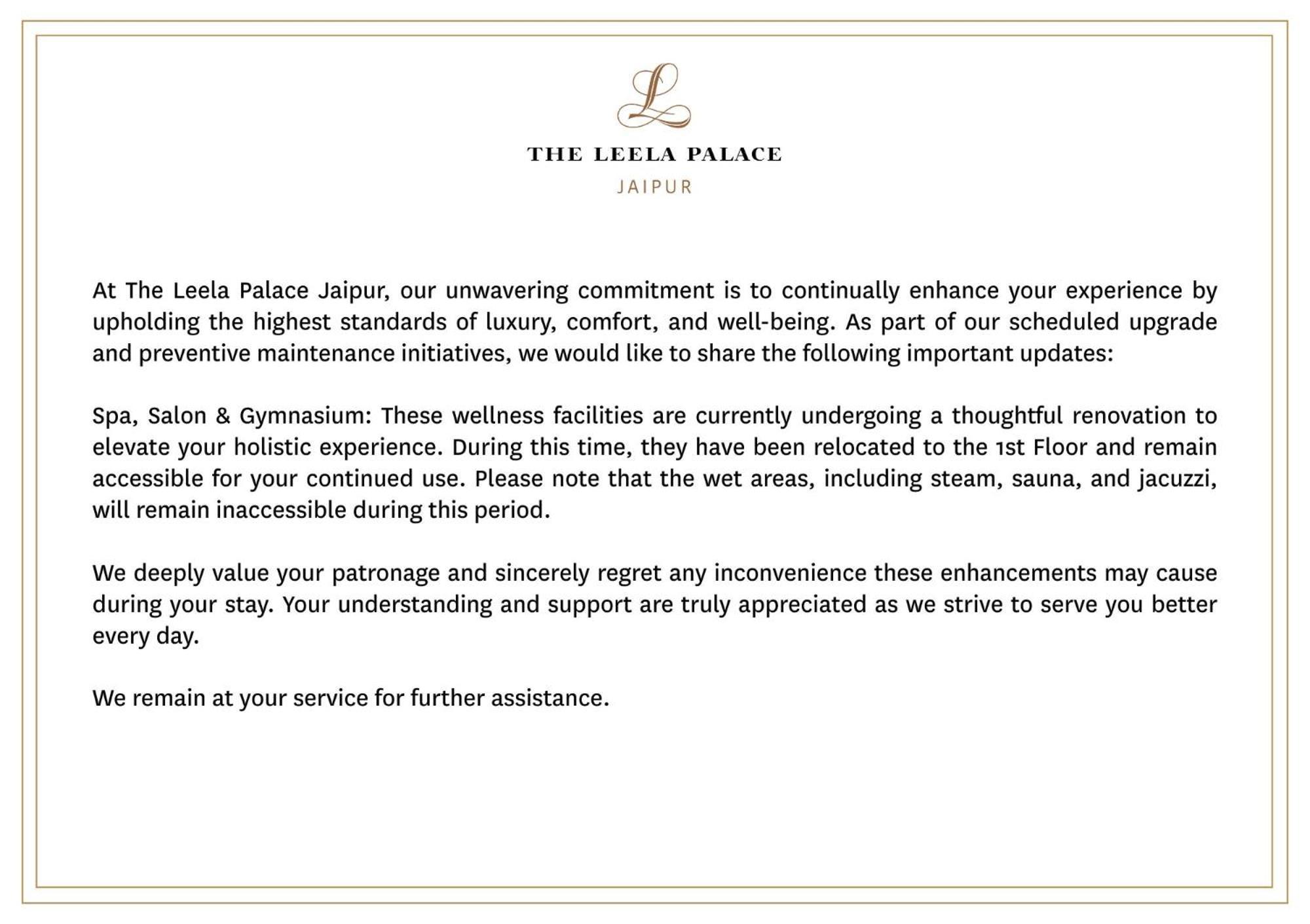 The Leela Palace 5* Jaipur